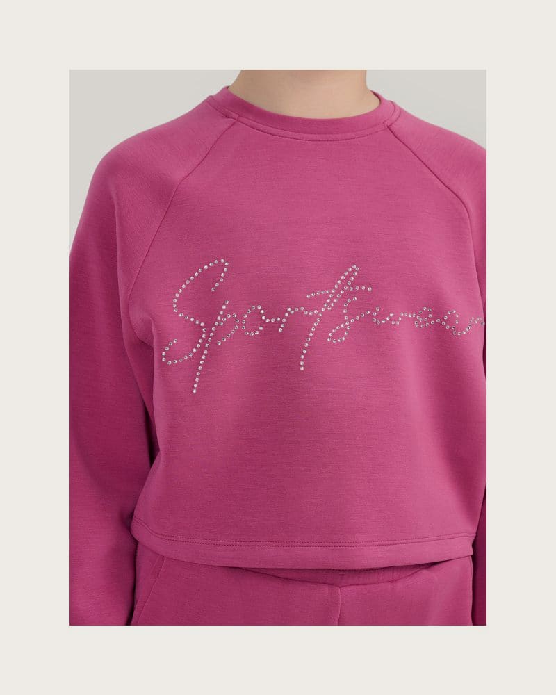 Dievčenská mikina 4F JUNIOR SWEATSHIRT F2705-51S-VIOLET – fotka 5