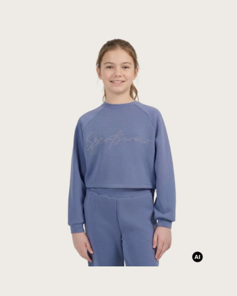 Dievčenská mikina 4F JUNIOR SWEATSHIRT F2705-32S-DENIM
