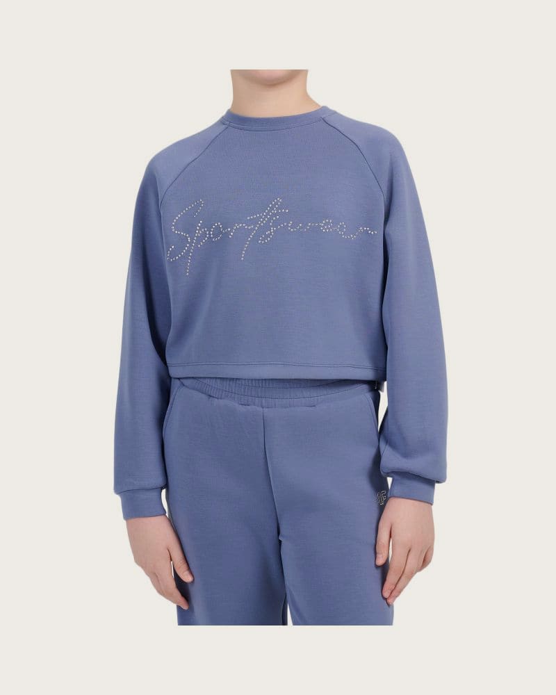Dievčenská mikina 4F JUNIOR SWEATSHIRT F2705-32S-DENIM – fotka 2