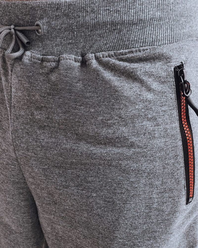 Grafitové kraťasy s vreckami na zips – fotka 4