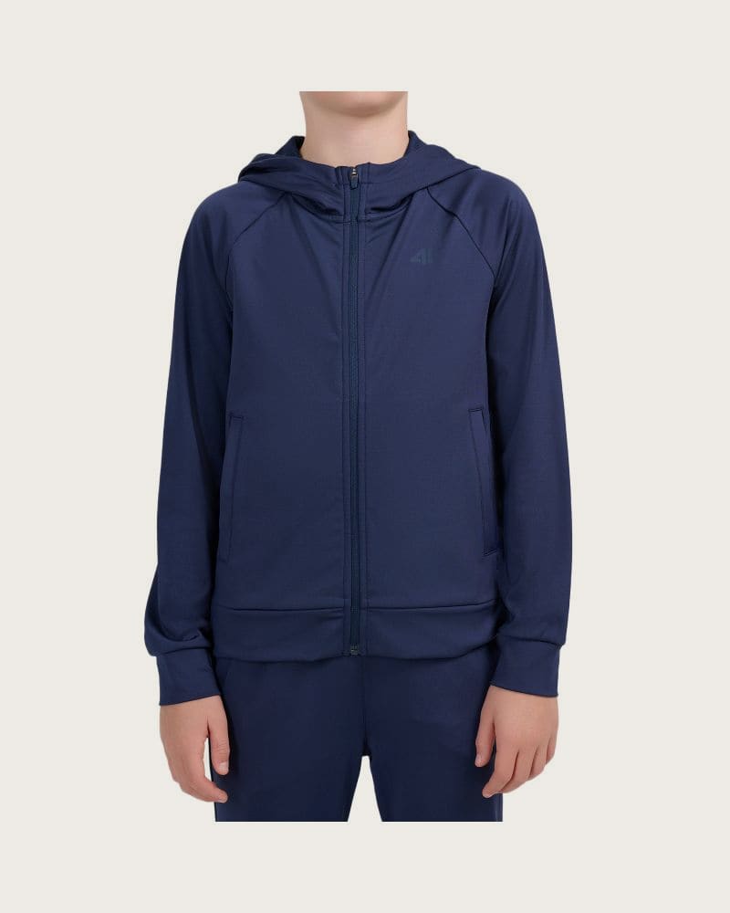 Chlapčenská tréningová mikina so zipsom 4F JUNIOR SWEATSHIRT FNK M0953-31S-NAVY – fotka 2