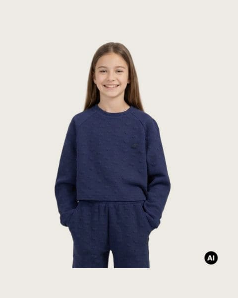Dievčenská mikina 4F JUNIOR SWEATSHIRT F2768-31S-NAVY
