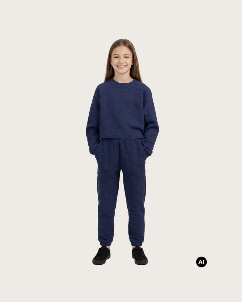 Dievčenská mikina 4F JUNIOR SWEATSHIRT F2768-31S-NAVY – fotka 5