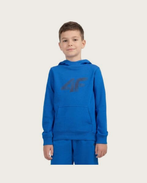Chlapčenská mikina s kapucňou 4F JUNIOR SWEATSHIRT M2679-36S-COBALT