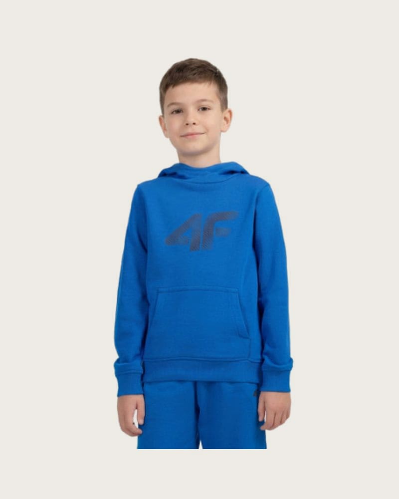 Chlapčenská mikina s kapucňou 4F JUNIOR SWEATSHIRT M2679-36S-COBALT