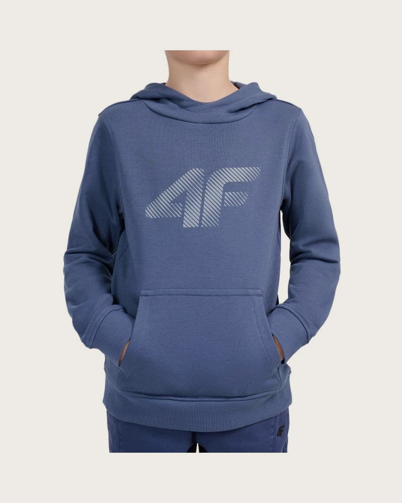 Chlapčenská mikina s kapucňou 4F JUNIOR SWEATSHIRT M2679-32S-DENIM – fotka 2