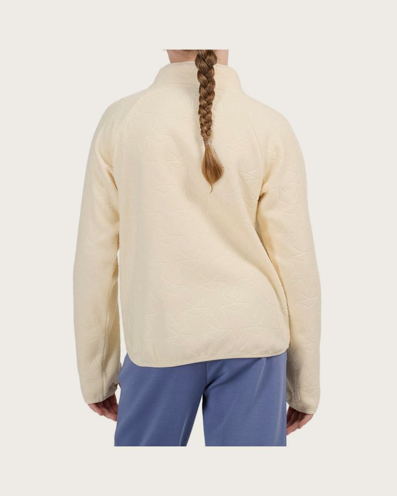 Dievčenská flisová mikina so zipsom 4F JUNIOR FLEECE F474-12S-CREME – fotka 3