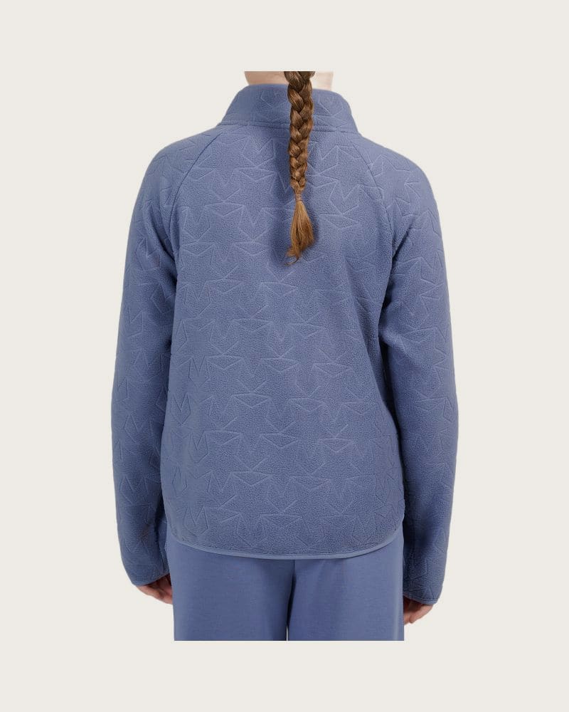 Dievčenská flisová mikina so zipsom 4F JUNIOR FLEECE F474-32S-DENIM – fotka 3