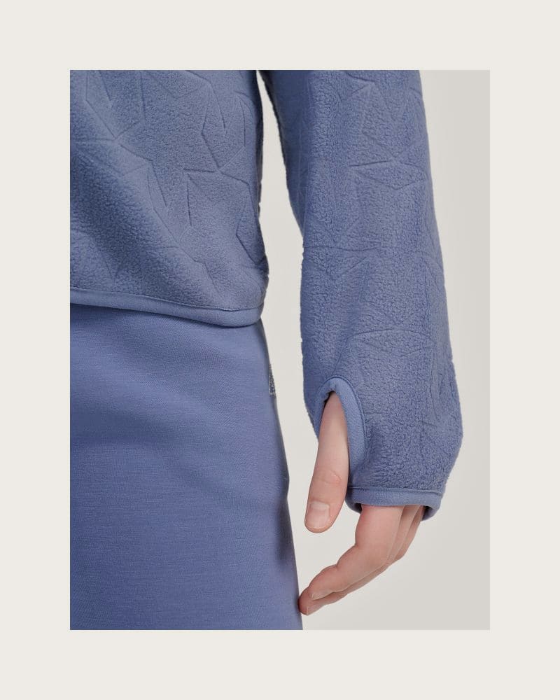 Dievčenská flisová mikina so zipsom 4F JUNIOR FLEECE F474-32S-DENIM – fotka 5
