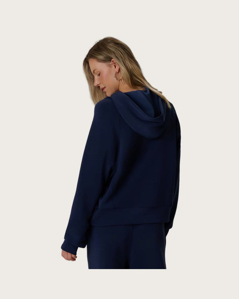 Dámska mikina s kapucňou 4F SWEATSHIRT F2663-31S-NAVY – fotka 4