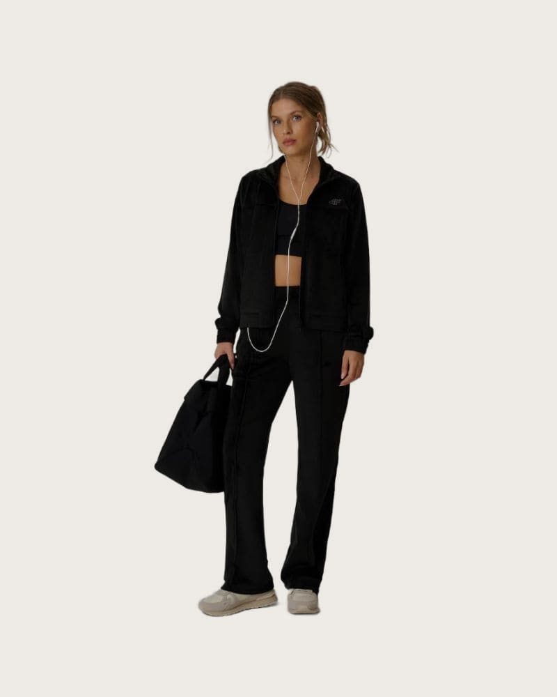 Dámska zateplená mikina so zipsom 4F SWEATSHIRT F2660-20S-DEEP BLACK – fotka 5