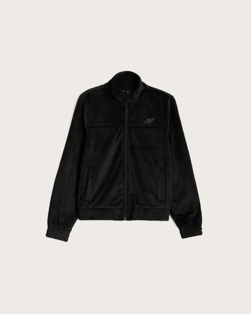 Dámska zateplená mikina so zipsom 4F SWEATSHIRT F2660-20S-DEEP BLACK – fotka 7