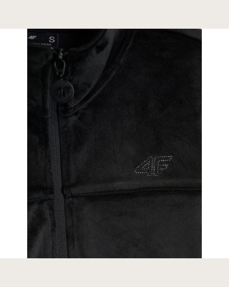 Dámska zateplená mikina so zipsom 4F SWEATSHIRT F2660-20S-DEEP BLACK – fotka 8