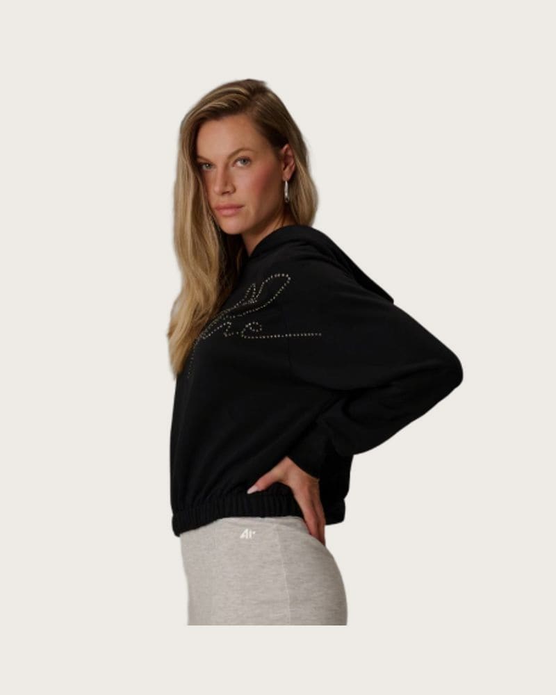Dámska mikina s kapucňou 4F SWEATSHIRT F2670-20S-DEEP BLACK