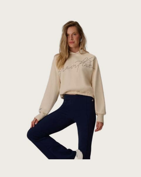 Dámska mikina s kapucňou 4F SWEATSHIRT F2670-12S-CREME