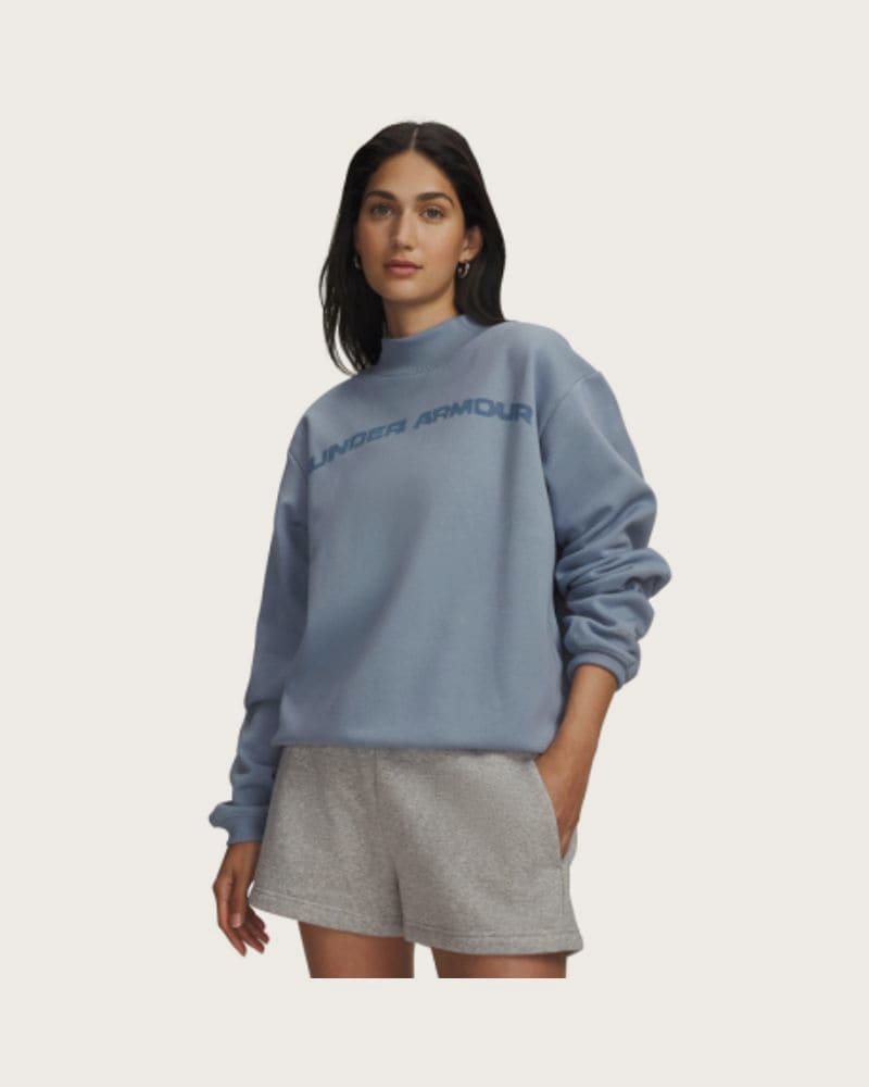 Dámska zateplená mikina UNDER ARMOUR Icon Fleece WM Mock NK-BLU