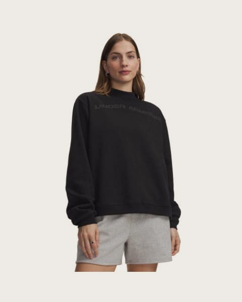 Dámska zateplená mikina UNDER ARMOUR Icon Fleece WM Mock NK-BLK