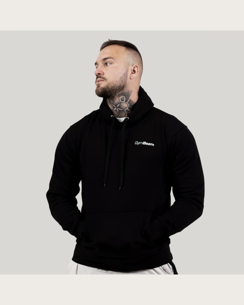 GymBeam Mikina Athlete Black White S
