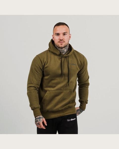 GymBeam Mikina Athlete Military Green Black S