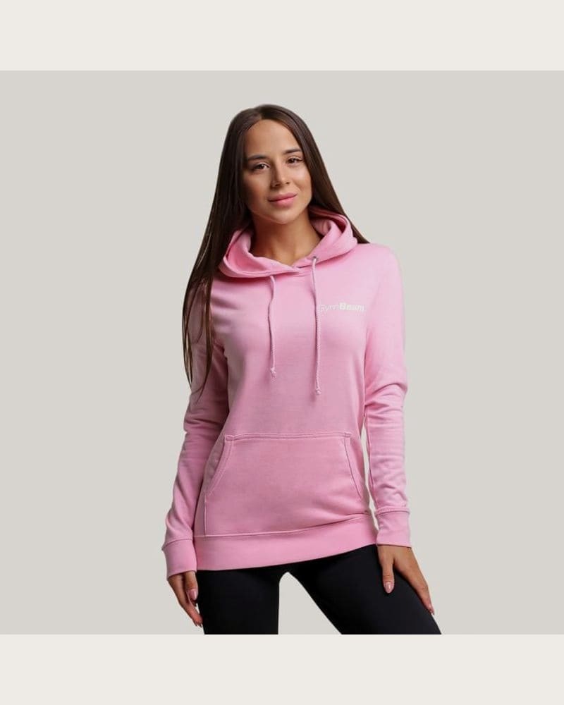 GymBeam Dámska mikina PRO Hoodie Baby Pink XS