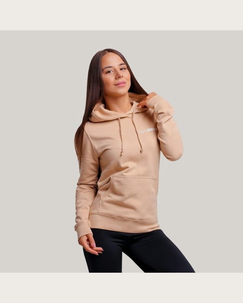 GymBeam Dámska mikina PRO Hoodie Sand XS