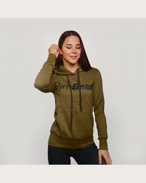 GymBeam Dámska Mikina Athlete Military Green XS