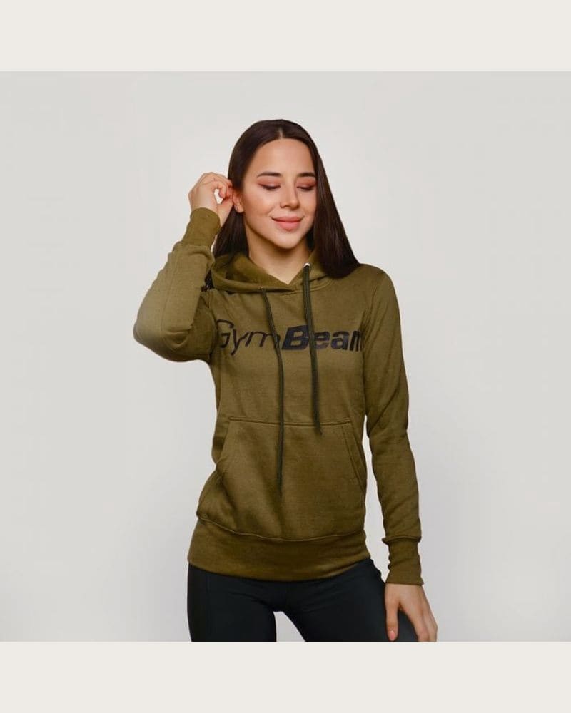 GymBeam Dámska Mikina Athlete Military Green XS