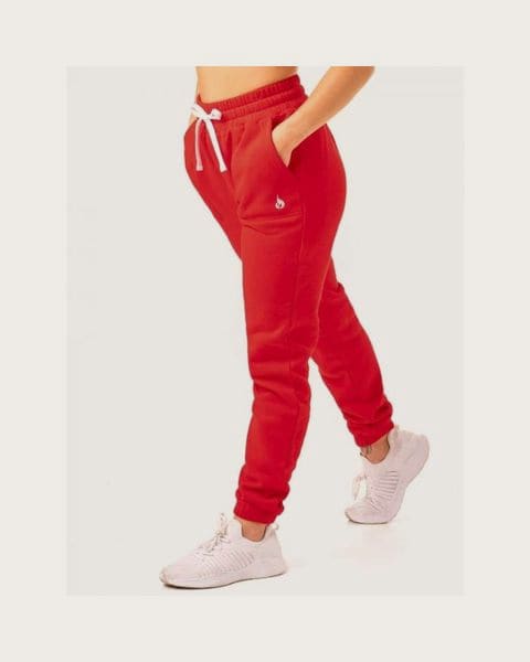 Ryderwear Dámske tepláky Ultimate High Waisted Red XS