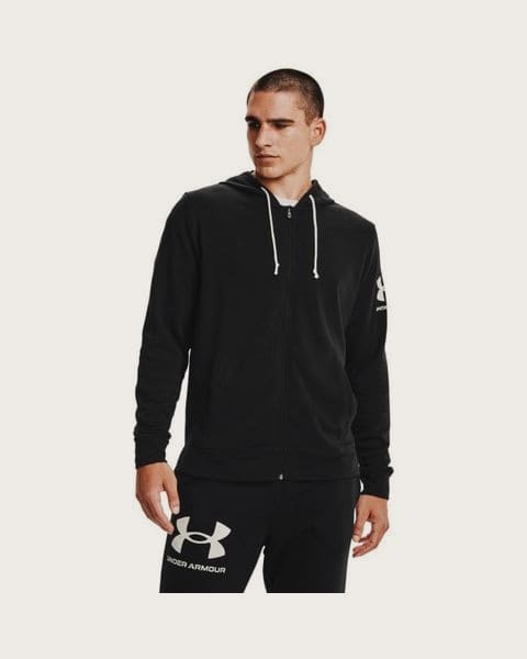 Under Armour Mikina Rival Terry FZ HD Black S