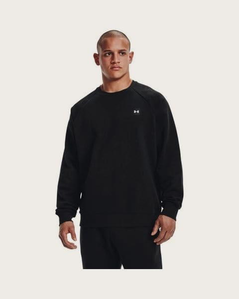 Under Armour Pánska mikina Rival Fleece Crew čierna S