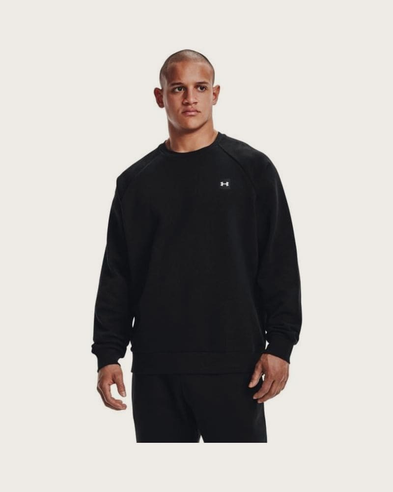Under Armour Pánska mikina Rival Fleece Crew čierna S