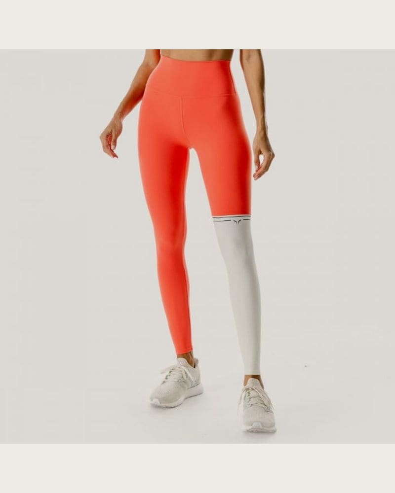 SQUATWOLF Dámske legíny LAB360º Colour Block Hot Coral XL