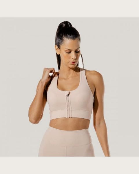 SQUATWOLF Športová podprsenka Zip Up Peachy Keen XS