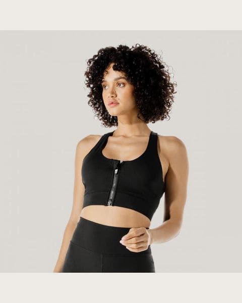 SQUATWOLF Športová podprsenka Zip Up Black XS
