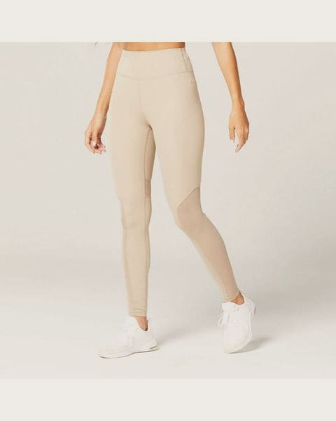 SQUATWOLF Dámske legíny Mesh Insert Cobblestone L