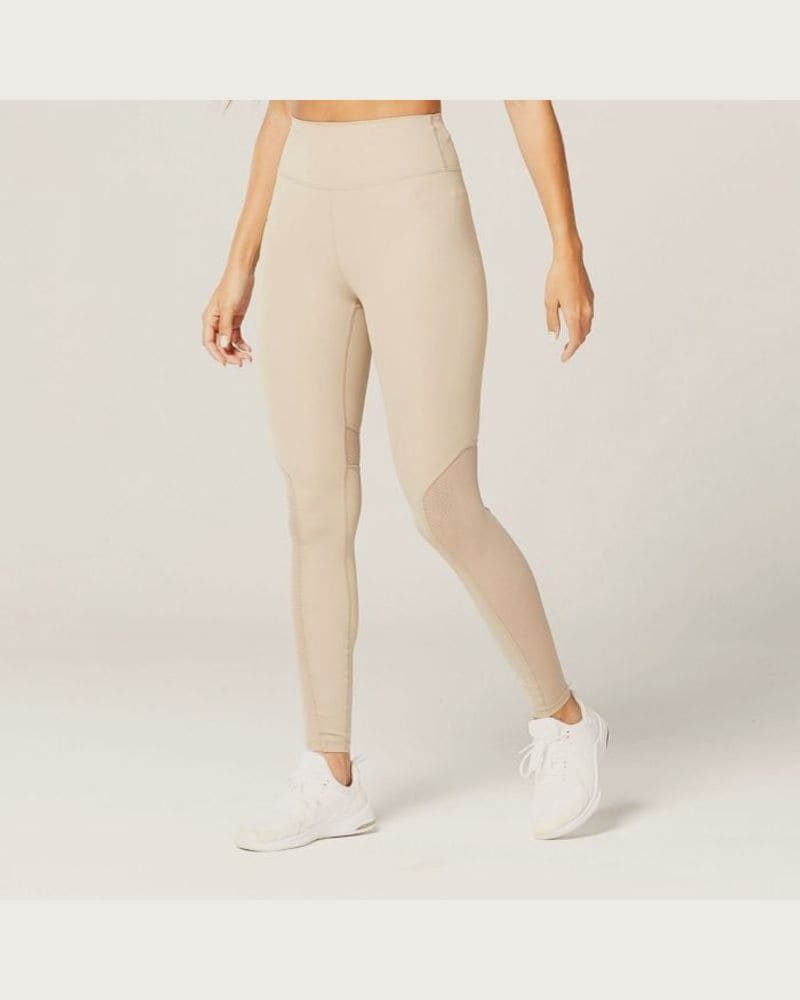 SQUATWOLF Dámske legíny Mesh Insert Cobblestone L
