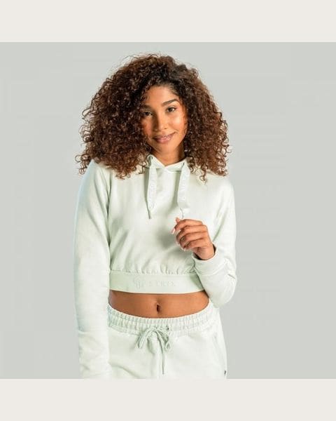 STRIX Dámska mikina Essential Cropped Hoodie Moon Grey XSXS