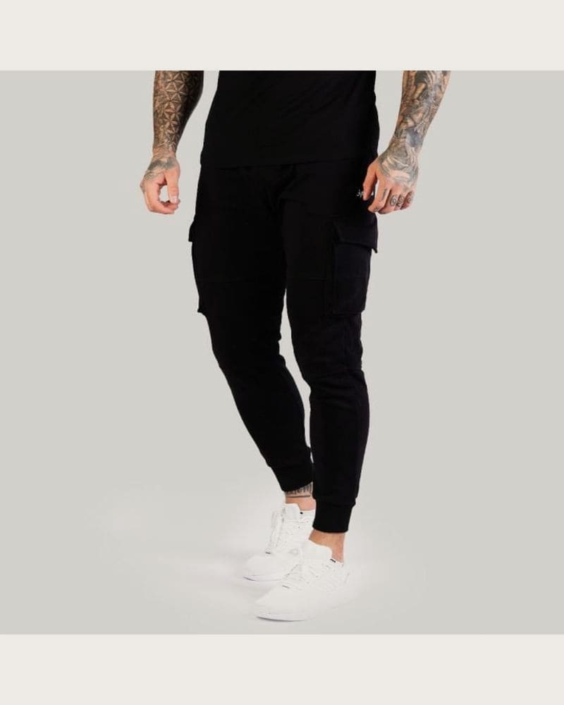 GymBeam Tepláky TRN Black LL