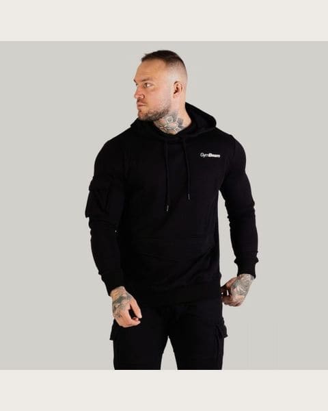 GymBeam Mikina TRN Hoodie Black MM