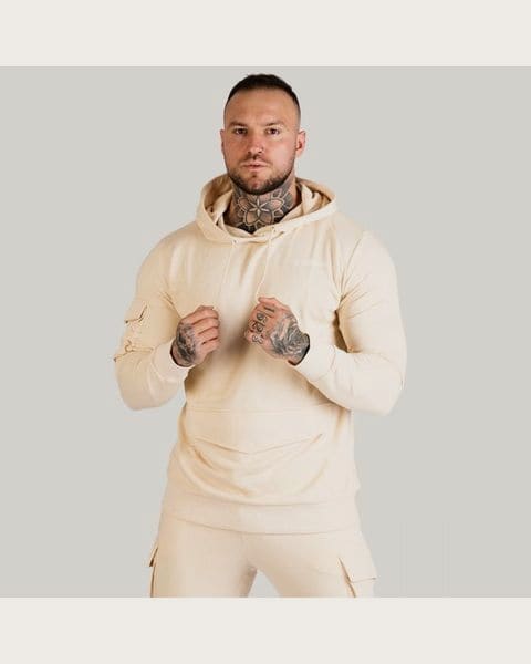 GymBeam Mikina TRN Hoodie Sand XLXL