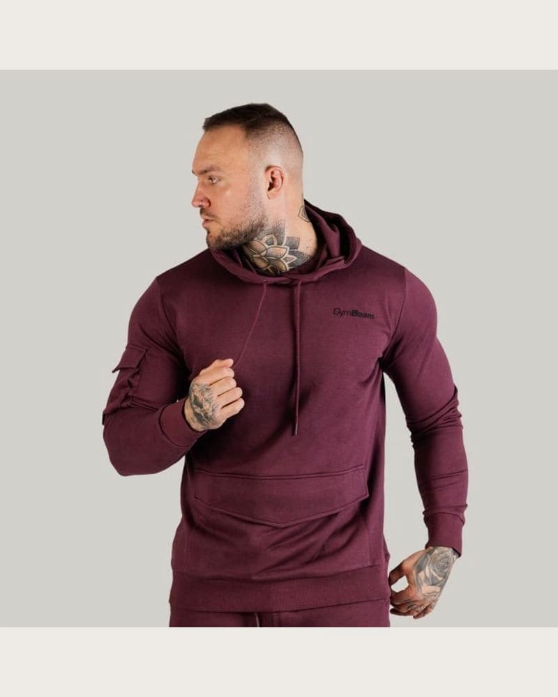 GymBeam Mikina TRN Hoodie Eggplant XLXL