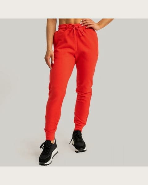 GymBeam Dámske tepláky Limitless Hot Red MM
