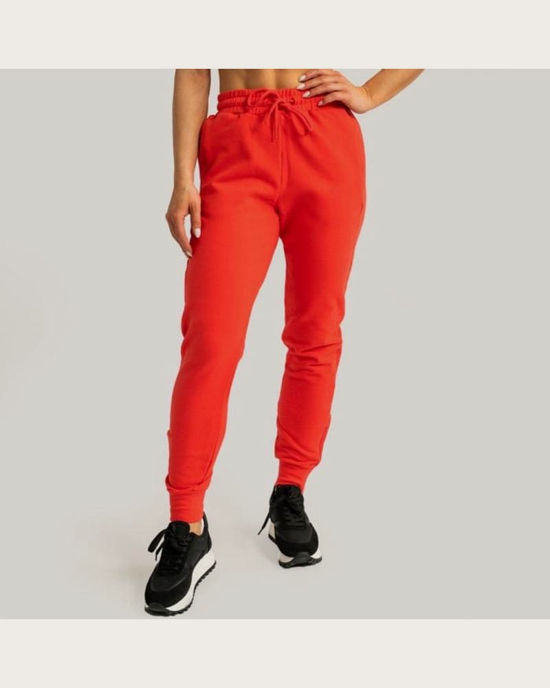 GymBeam Dámske tepláky Limitless Hot Red MM