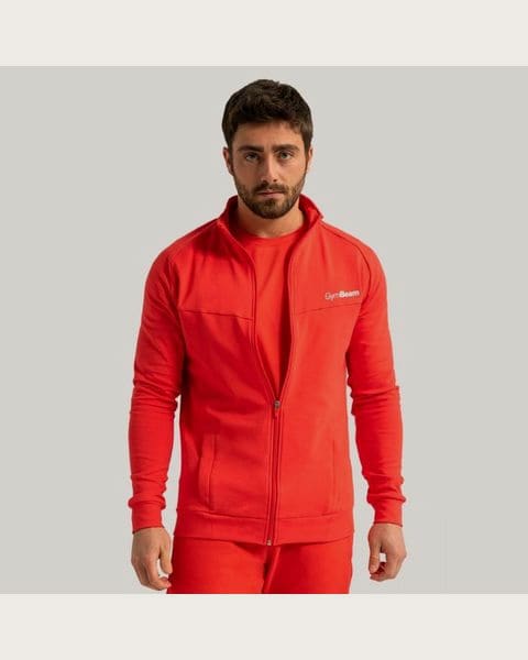 GymBeam Mikina so zipsom Limitless Hot Red XXLXXL