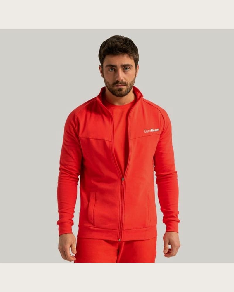 GymBeam Mikina so zipsom Limitless Hot Red XXLXXL