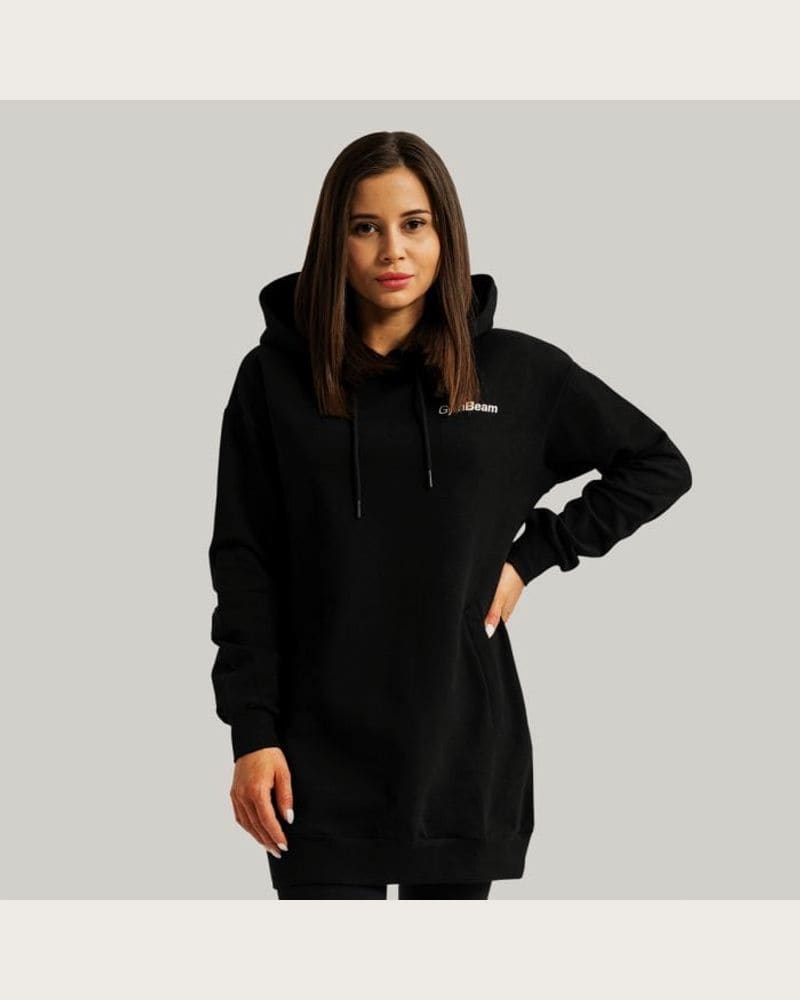 GymBeam Dámska longline mikina Limitless Black LL