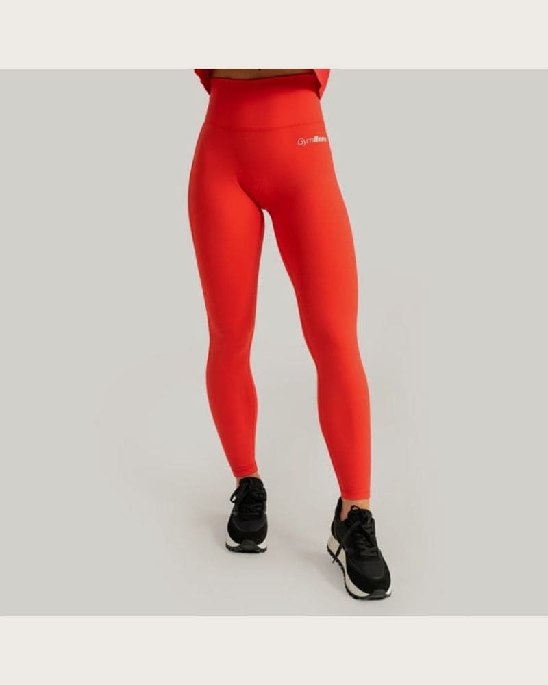 GymBeam Dámske legíny Limitless s vysokým pásom Hot Red XLXL