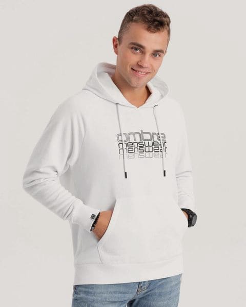 Originálna biela mikina s nápisom