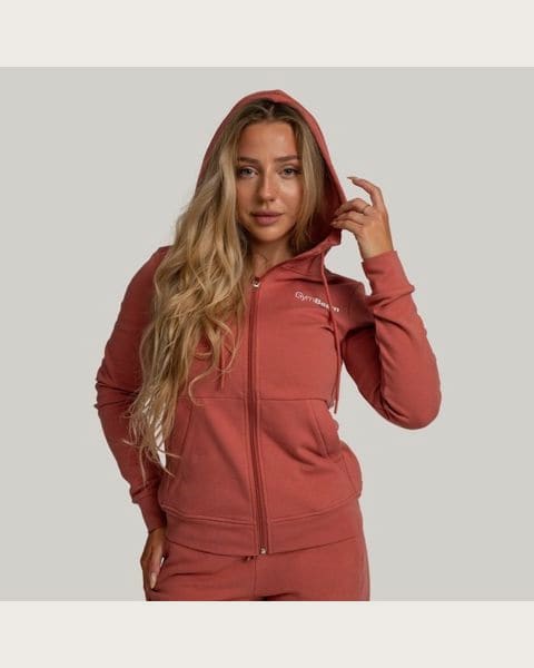 GymBeam Dámska mikina so zipsom Limitless Cinnamon XSXS
