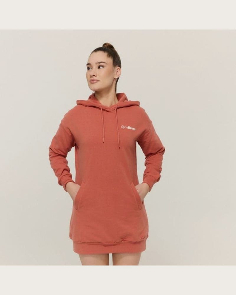 GymBeam Dámska longline mikina Limitless Cinnamon SS